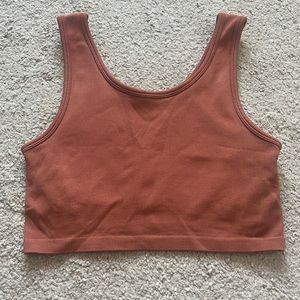 Burnt Organe Sports Bra Top